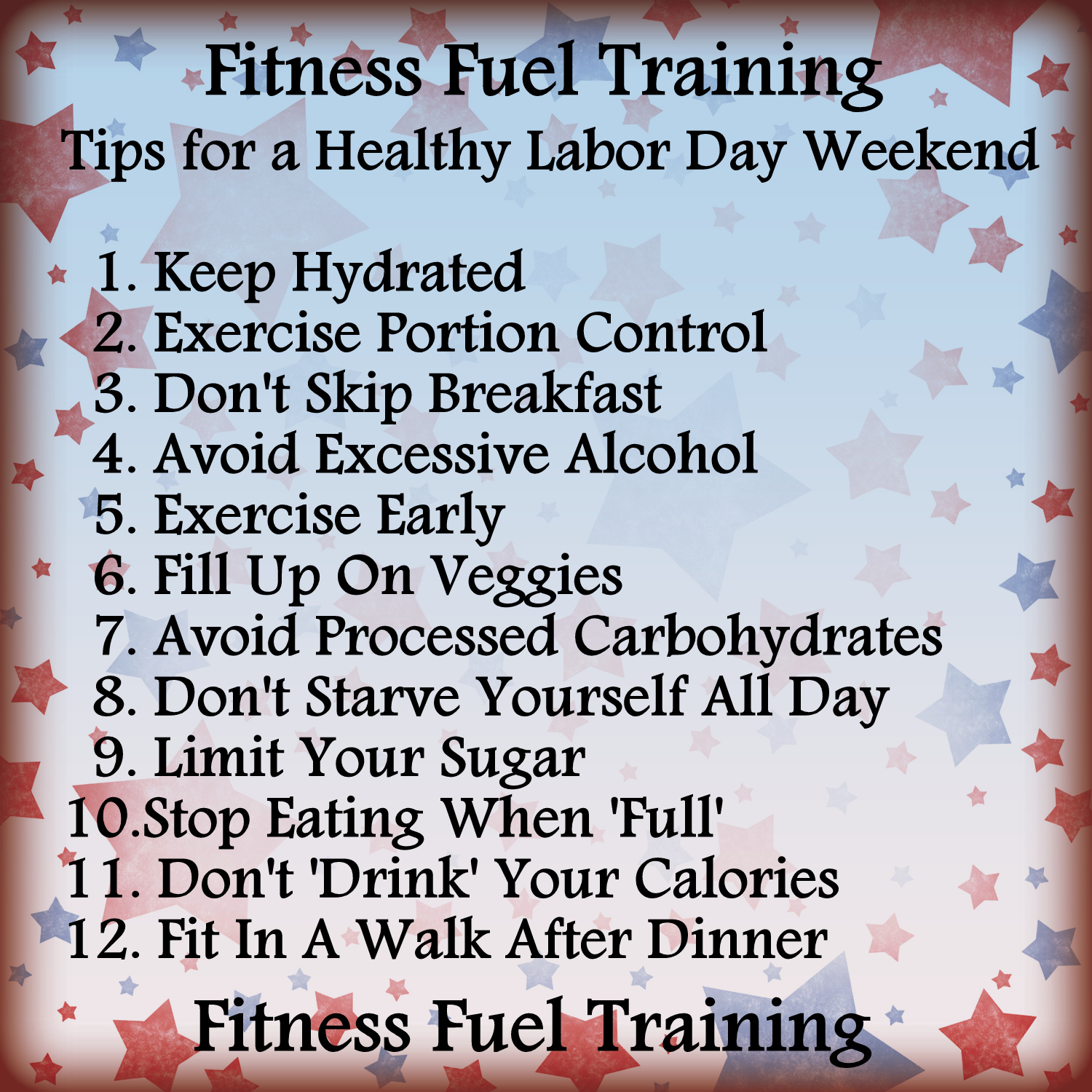 Happy, Healthy Labor Day - Say Fitness